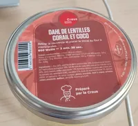 Dahl de lentilles corail et coco