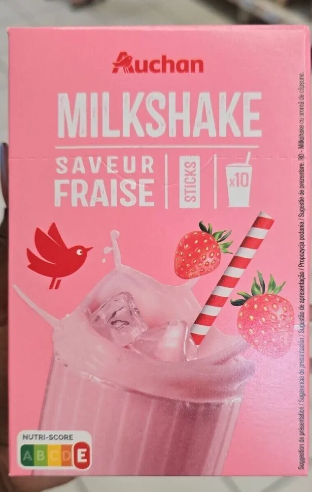 Milkshake saveur fraise
