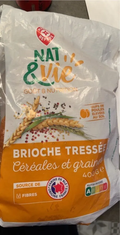 Brioche tressée cereales et graines