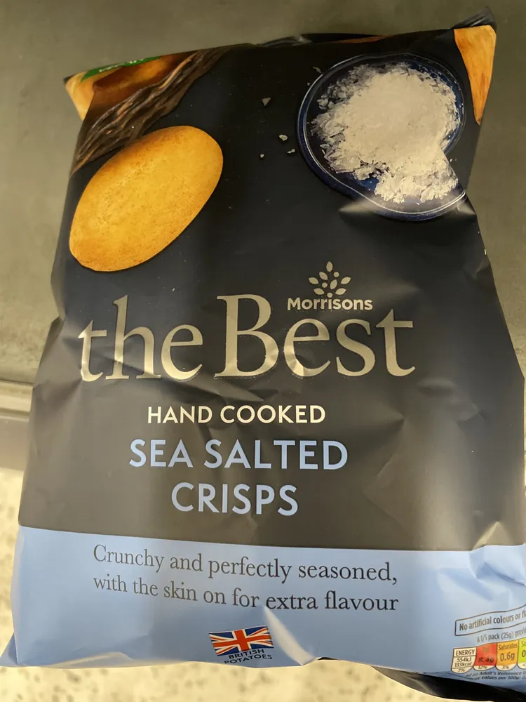 Hand Cooked Sea Salted Crisps