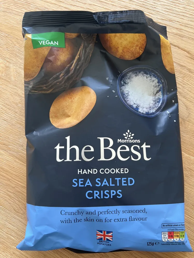 Hand Cooked Sea Salted Crisps