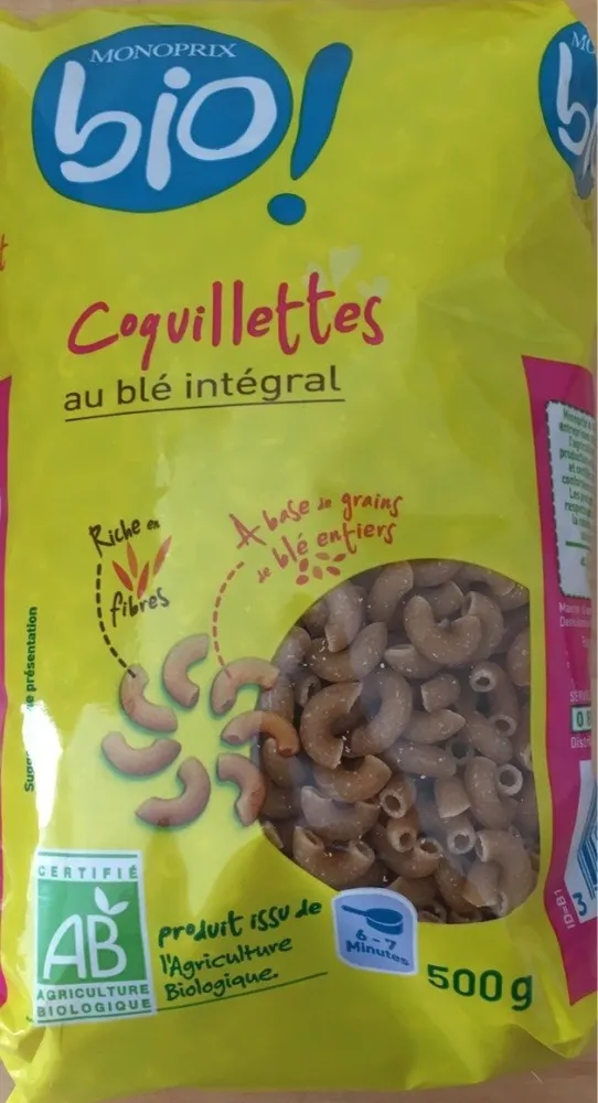 Coquillettes au blé intégral