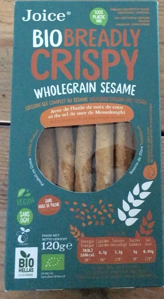 Bio breadly crispy wholegrain sesame