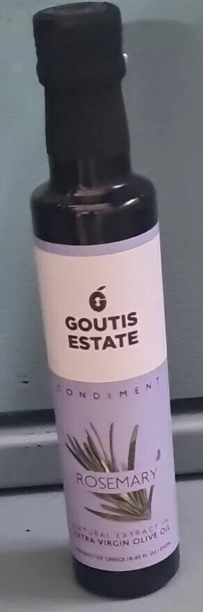 Condiment Rosemary natural extract in extra virgin olive oil