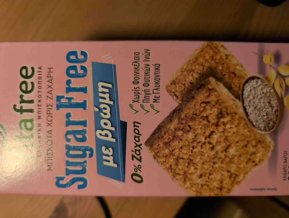 Biscuits without sugar with oats