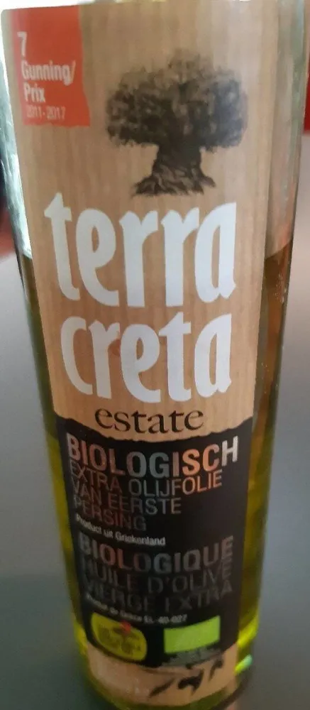 Biologisch extra olijfolie van eerste persing