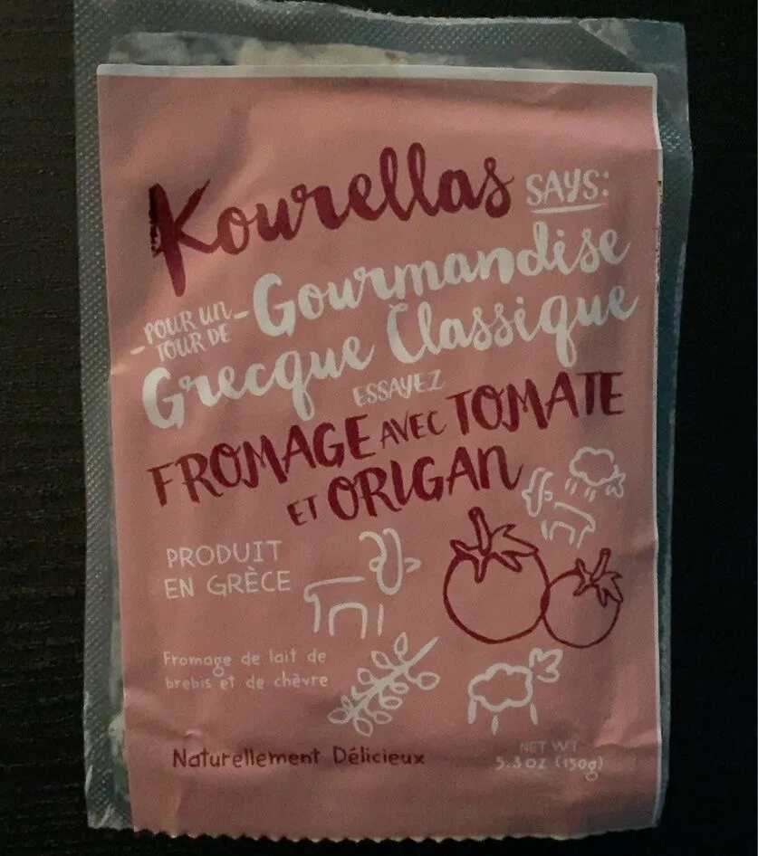 Fromage avec tomate et origan