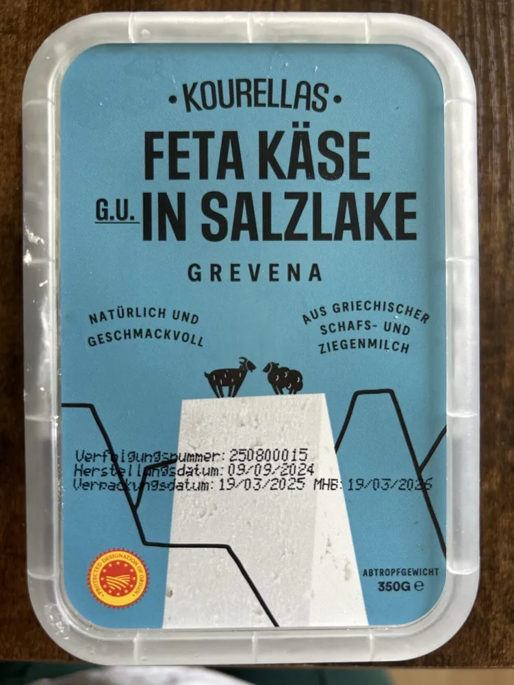 Feta Käse In Salzlake