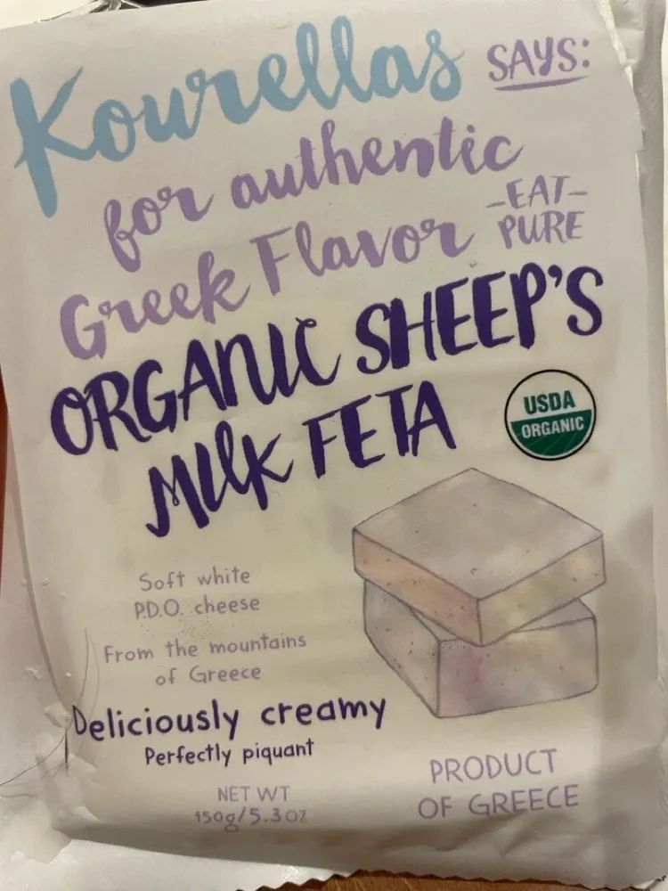 Organic Sheep's Milk Feta P.D.O. Cheese