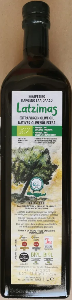 Huile d'olive extra-vierge bio