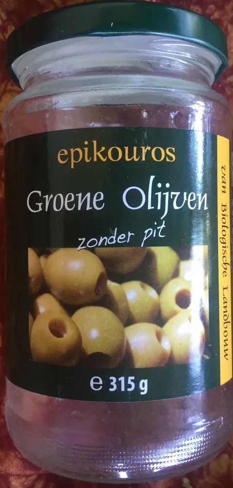 Olives vertes dénoyautées