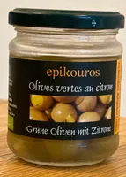 Olives vertes au citron