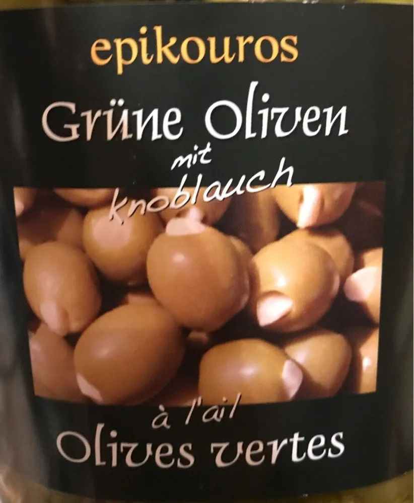 Olives vertes à l'ail