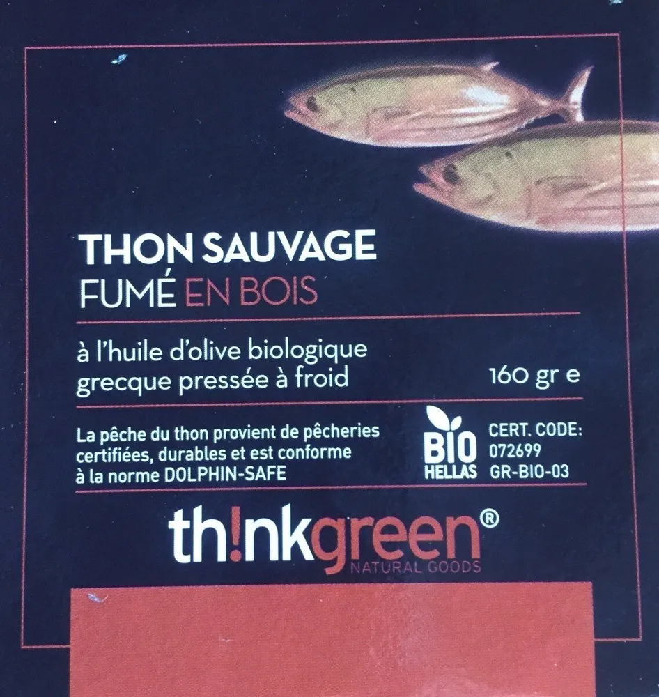 Thon sauvage fume en bois