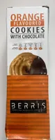 Orange flavoured cookies with chocolate