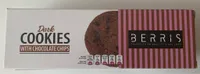 Dark cookies with chocolate chips
