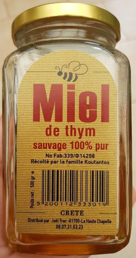 Miel de thym sauvage 100% pur