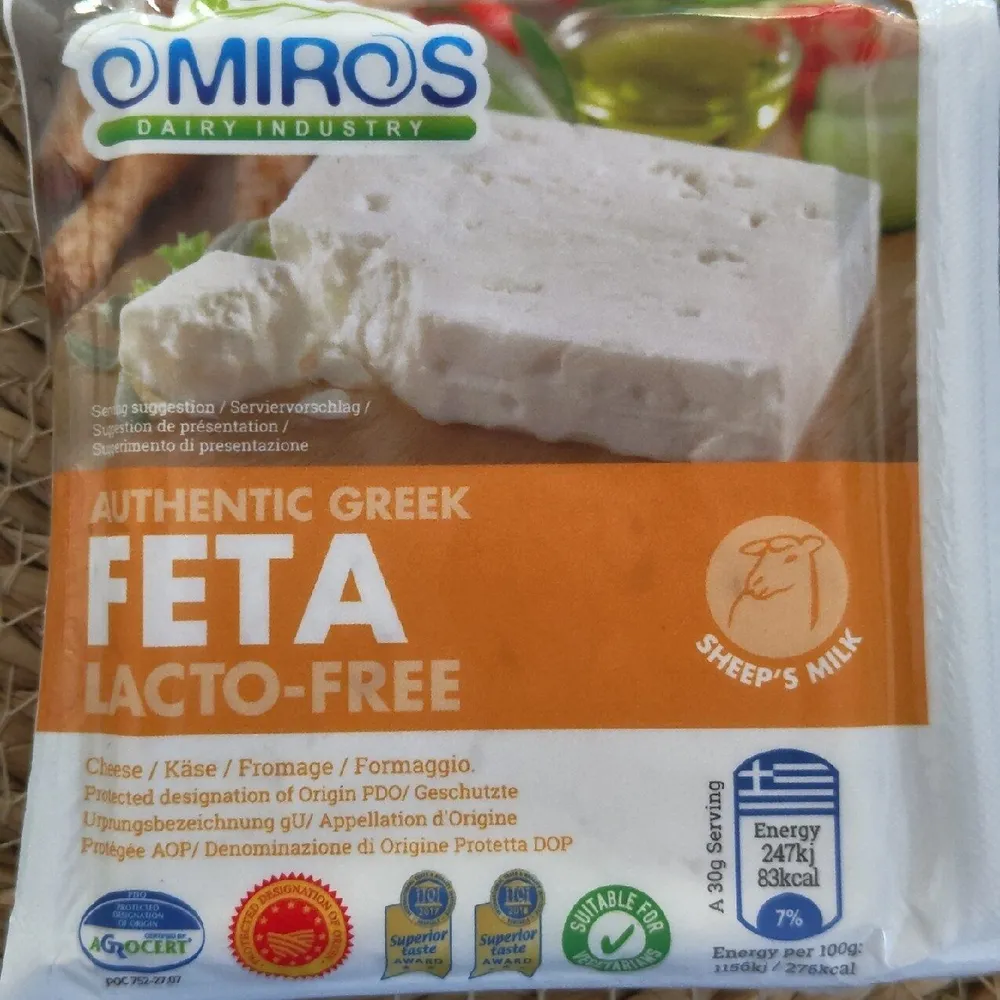 Feta dop senza lattosio