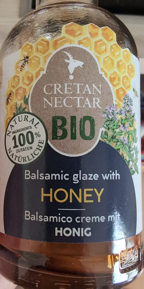 Cretan Nectar Bio Balsamico Creme with Honey