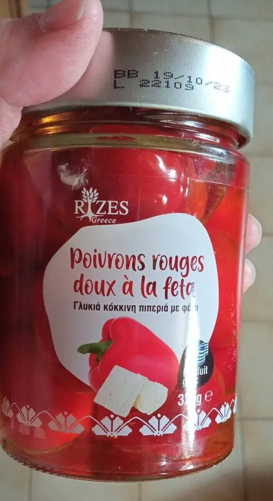 Poivrons rouges doux à la feta