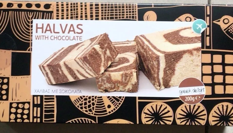 Halvas with chocolate