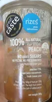 100% all natural fruit spread peach