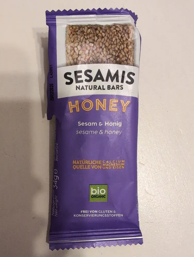 Sesamis Natural Bars - Honey