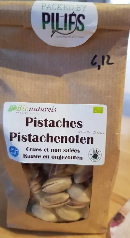 Pistaches crues et non salées