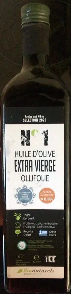 Huile d’olive vierge extra biologique