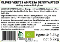 OLIVES VERTES AMFISSA DENOYAUTEES