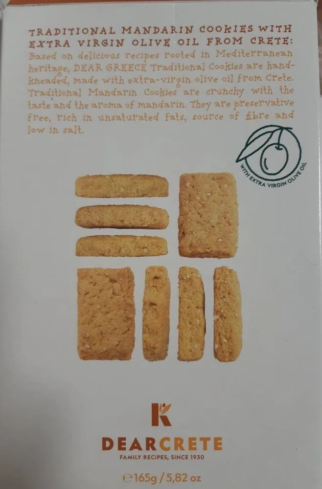 Traditional mandarin cookies