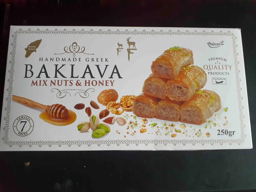 Handmade Greek Baklava Mix Nuts & Honey