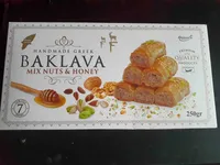 Handmade Greek Baklava Mix Nuts & Honey