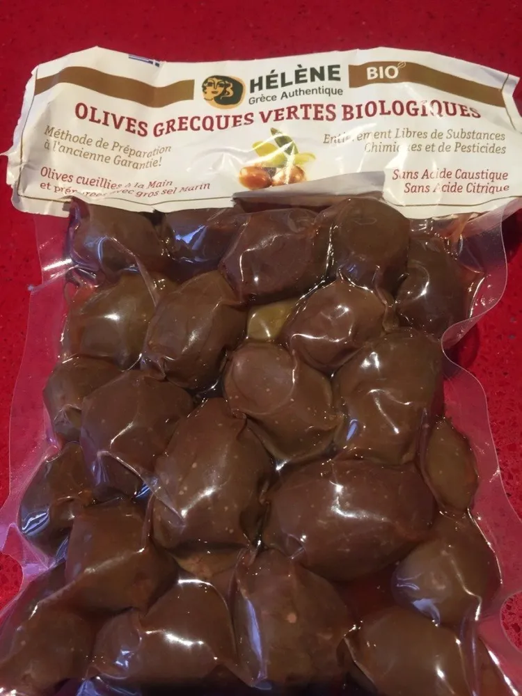 Olives grecques verte biologique