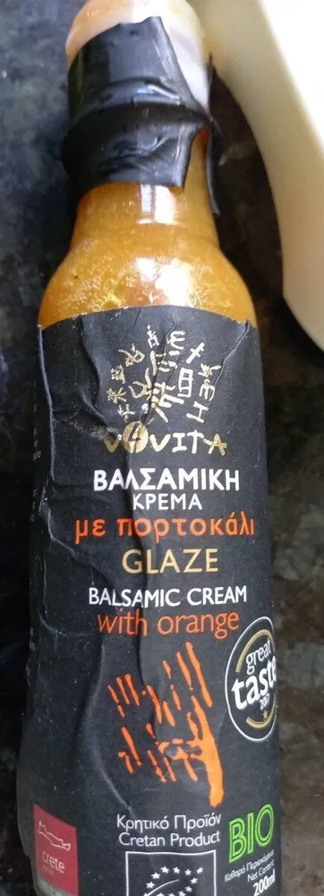 Balsamic cream glaze