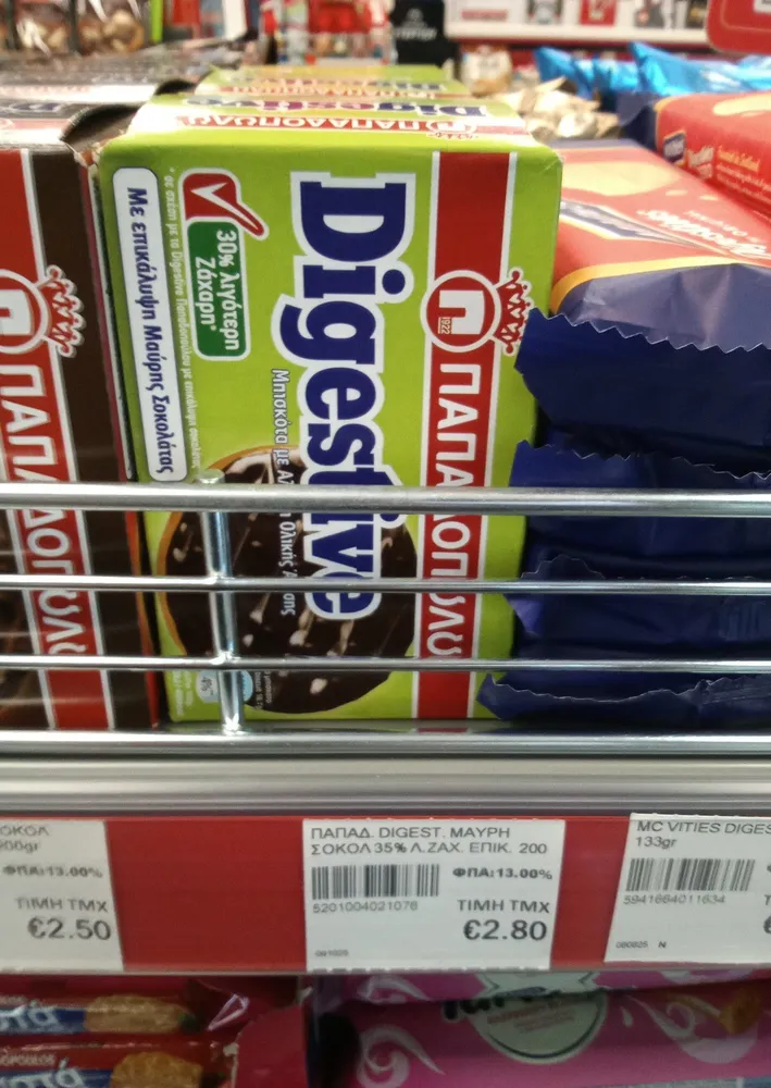 digestive χωρίς ζάχαρη