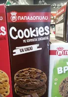 бисквит кукис пападопулос полок какао-печерица 180 г