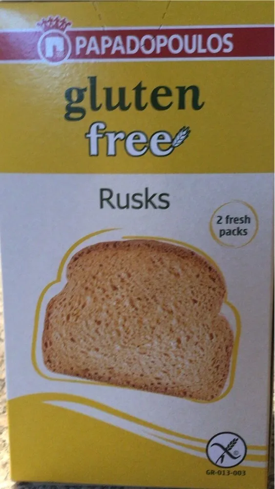 Gluten free rusks