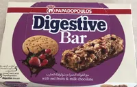 Papadopoulos digestive bar with red fruits and milk chocolate