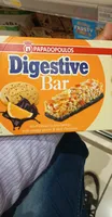 Papadopoulos digestive bar with orange pieces and dark chocolate