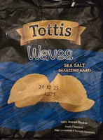Waves chips, sea salt