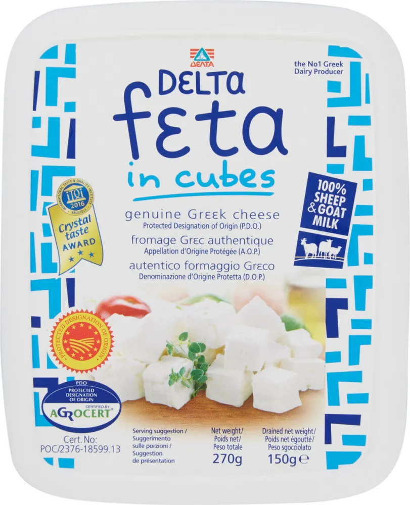 Feta in cubes d o p