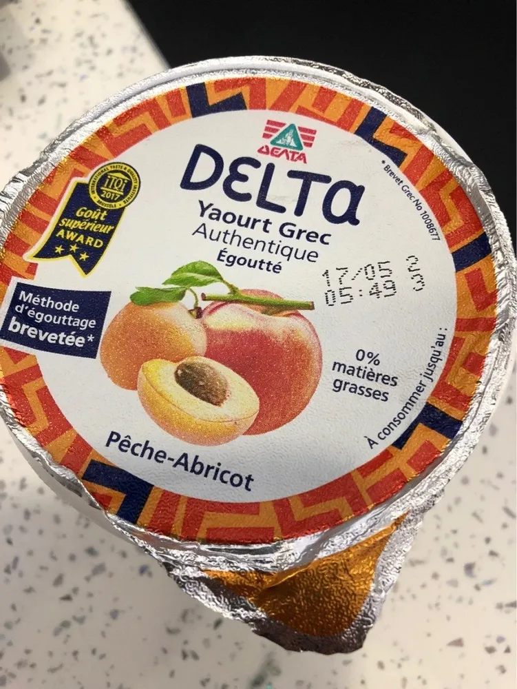 Yaourt Grec pêche-abricot 0%