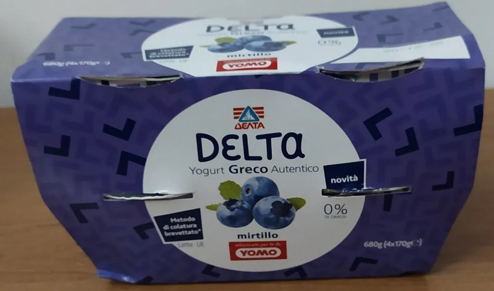 Yogurt greco autentico mirtillo