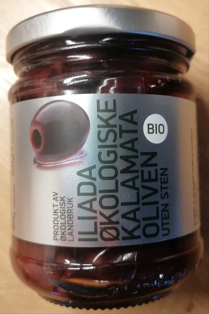 Oliven Kalamata u/Sten Økol.184g Iliada