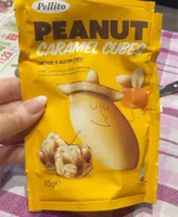 Peanut caramel cubes
