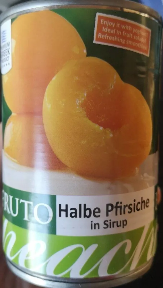 Halbe Pfirsiche in Sirup