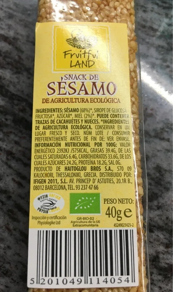 Snack sésamo