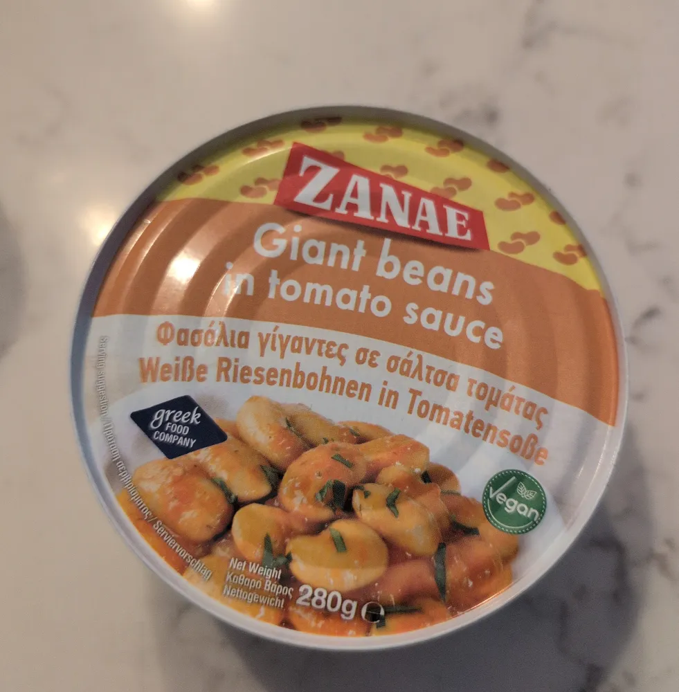 Giant beans in tomato sauce