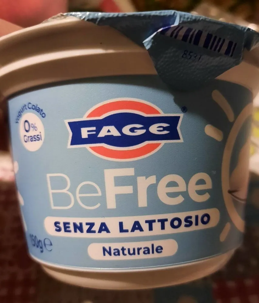 yogury colato Be Free senza lattosio naturale